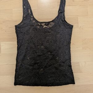 Talula Black Lace Camisole Tank